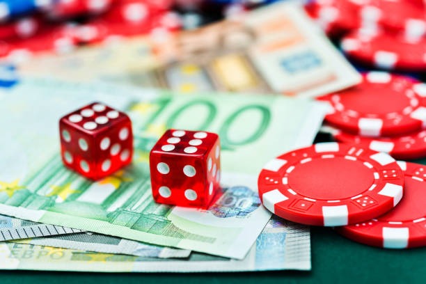 Roulette wheel spinning with ball landing on winning number pocket